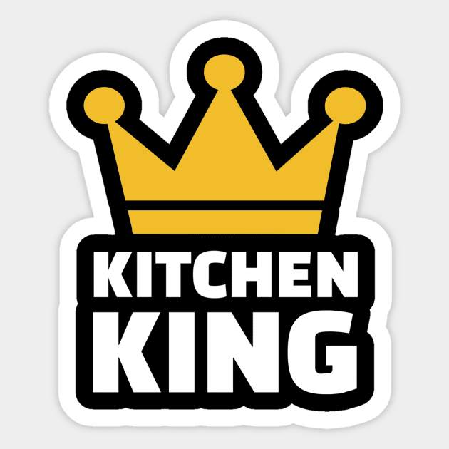 Kitchen King Sticker by Designzz